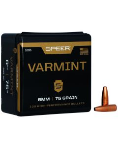 Speer 1205 Varmint6mm 75gr Jacketed Hollow Point 100 Per Box/5 Case