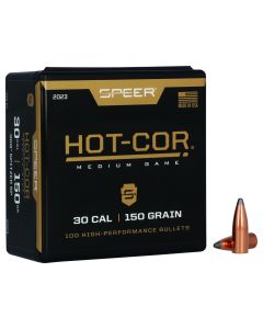 Speer 2023 Hot-Cor30Cal 150gr Spitzer Soft Point 100 Per Box/5 Case