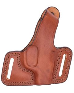 Bianchi 12843 Black WidowOWB Size 10 Tan Leather Belt Slide Fits Browning Hi-Power Fits Colt Commander Fits Springfield 1911-A1 Right Hand