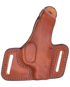 Bianchi 15190 Black WidowOWB Size 14 Tan Leather Belt Slide Fits Glock 17 Fits Glock 19 Fits Glock 22 Right Hand