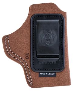 Bianchi 10380 6CIWB Tan Leather Belt Clip Fits 2" Barrels/Ruger/Colt Charter Arms Right Hand