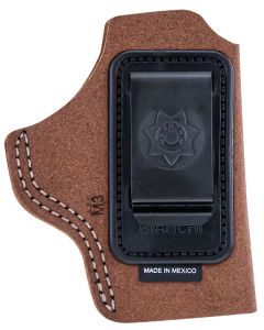 Bianchi 10382 6CIWB Size 02 Tan Leather Belt Clip Fits 3" Barrels/Ruger/Colt/Charter Arms Right Hand