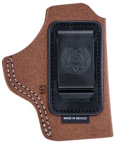Bianchi 10381 6CIWB Tan Leather Belt Clip Fits 2" Barrels Ruger/Colt/Charter Arms Left Hand