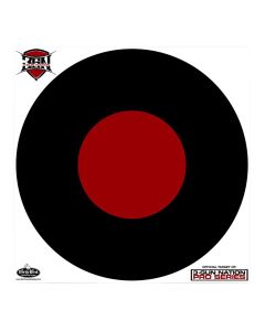 Birchwood Casey 35187 Dirty Bird 3-Gun Nation Circle Paper Hanging 17.25" Black/Red 5 Pack