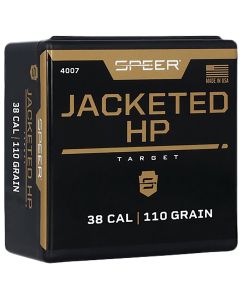 Speer 4007 Handgun38Cal 110gr Jacketed Hollow Point 100 Per Box/5 Case