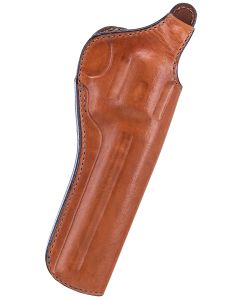 Bianchi 12680 111 Cyclone Belt Holster Size 05 OWB Open Bottom Style made of Leather with Tan Finish, Strongside/Crossdraw &amp; Belt Loop Mount Type fits 6" Barrel S&amp;W K-Frame for Right Hand