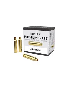 Nosler 10222 Premium Brass Unprimed Cases 33Nosler Rifle Brass 25/Box