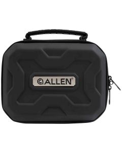 Allen 827 EXOHandgun Case Black Polymer, Molded Carry Handle, Egg Crate Foam &amp; Lockable Zippers 7" x 5.25"