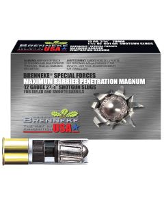 Brenneke SL122MBPM Special Forces Maximum Barrier Penetration Magnum 12Gauge 2.75" 1 3/8oz Slug Shot 5 Per Box/50 Case