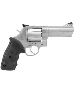 Taurus 2608049 60838 Special +P or 357 Mag 8 Shot 4" Ported Barrel, Overall Matte Finish Stainless Steel, Finger Grooved Black Rubber Grip &amp; Adjustable Rear Sight