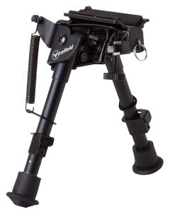 Firefield FF34023 CompactBipod 6-9" Black Aluminum Swivel Stud Attachment or Picatinny Rail (Adapter Included)