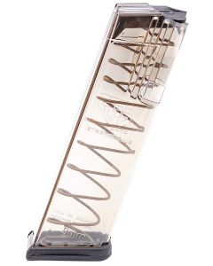 ETS Group GLK17 Pistol Mags17rd 9mm Luger Compatible w/ Glock 17/18/19/26/45/34 Clear Polymer