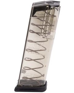 ETS Group GLK19 Pistol Mags15rd 9mm Luger Compatible w/ Glock 26/19 Gen1-5 Clear Polymer