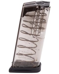 ETS Group GLK26 Pistol Mags10rd 9mm Luger Compatible w/ Glock 26 Gen1-5 Clear Polymer