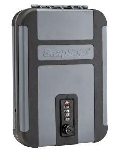 SnapSafe 75241 TrekLite Lock Box XL Combination Entry Gray Polycarbonate Holds 1 Handgun 10" W x 7" H x 2" D