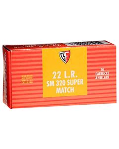 Fiocchi 22SM320 Exacta Super Match 22LR 40gr Round Nose 50 Per Box/100 Case