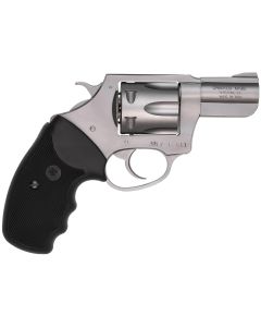 Charter Arms 73840 UndercoverLarge 38 Special, 6 Shot 2.20" Stainless Steel Barrel &amp; Cylinder, Anodized Aluminum Frame w/Black Finger Grooved Rubber Grip, Exposed Hammer
