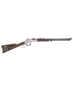 Henry H004MAS Golden Boy Freemasons Tribute Full Size 22 Short, 22 Long, 22 LR, 16 LR/21 Short, 20" Blued Barrel, Nickel-Plated Metal Finish &amp; American Walnut Stock Right Hand