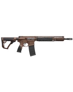 Daniel Defense 0208815126011 DDM4 M4A1 5.56x45mm NATO 30+1 14.50" Barrel w/Flash Suppressor, Mil-Spec Brown Cerakote, 6 Position Stock w/SoftTouch Overmolding