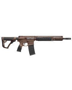 Daniel Defense 0208815126055 DDM4 M4A1 *CA Compliant 5.56x45mm NATO 14.50" 10+1 Mil-Spec Brown Cerakote 6 Position w/SoftTouch Overmolding Stock