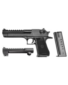 Magnum Research DE50WB6 Desert Eagle Mark XIX Conversion Combo 44 Rem Mag, 50 AE 6" 7+1, 8+1 Black Carbon Steel Frame &amp; Slide Black Rubber Grip