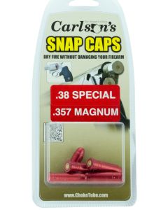 Carlson's Choke Tubes 00057 Snap Cap Pistol 38Special/357 Mag 6Pack