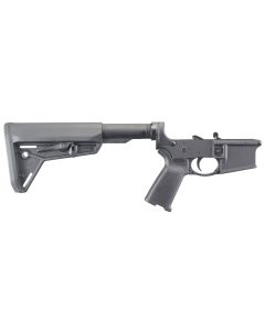 Ruger 8516 AR-556 Lower Hard Coat Anodized 7075-T6 Aluminum, Magpul MOE SL 6 Position Stock, Ruger Elite 452 Two Stage AR-Trigger, Magpul MOE Grip