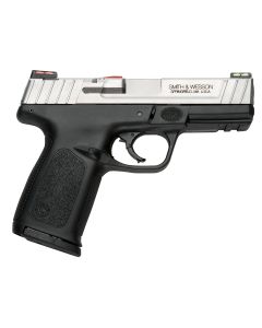 Smith &amp; Wesson 11907 SD VE 9mm Luger Caliber with 4" Barrel, 10+1 Capacity, Matte Black Finish Picatinny Rail Frame, Serrated Stainless Steel Slide, Textured Polymer Grip &amp; HiViz Sights