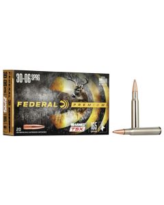 Federal P3006AF Premium30-06Springfield 165gr Barnes TSX 20 Per Box/10 Case