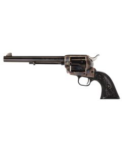 Colt Mfg P1870 Single Action Army Peacemaker 45 Colt (LC) 6 Shot 7.50" Blued Barrel &amp; Cylinder, Color Case Hardened Frame, Black Polymer Grip