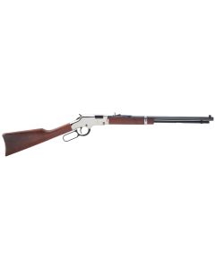 Henry H004SM Golden Boy Silver 22 WMR Caliber with 12+1 Capacity, 20" Blued Barrel, Nickel-Plated Metal Finish &amp; American Walnut Stock Right Hand (Full Size)