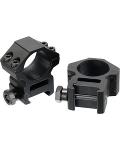 UTG RGWM25M4 Accushot Scope RingsBlack Anodized 1" Medium
