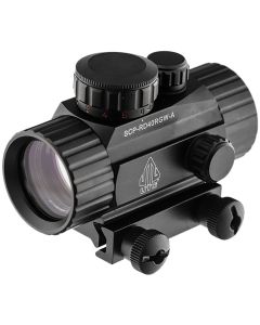 UTG SCPRD40RGWA ITABlack Anodized 1x 38mm Tube 4 MOA Red/Green CBQ Dot Reticle
