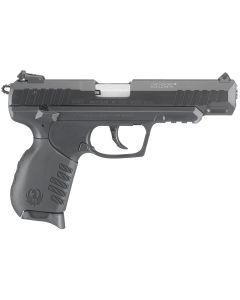 Ruger 3620 SR2222 LR 10+1 4.50" Satin Stainless Steel Barrel, Black Anodized Aluminum/Serrated Slide, Black Polymer w/Picatinny Rail Frame, Black Interchangeable Backstrap Grips
