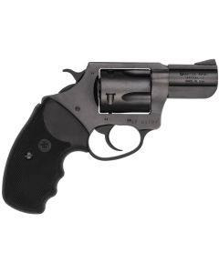 Charter Arms 13520 Mag PugLarge 357 Mag, 5 Shot 2.20" Black Ported Steel Barrel, Black Steel Cylinder &amp; Frame w/Black Finger Grooved Rubber Grip