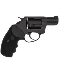 Charter Arms 13820 Undercover LiteSmall 38 Special, 5 Shot 2" Black Stainless Steel Barrel &amp; Cylinder, Black Passivate Aluminum Frame w/Black Finger Grooved Rubber Grip, Exposed Hammer