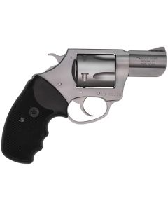 Charter Arms 73520 Mag PugLarge 357 Mag, 5 Shot 2.20" Matte Stainless Steel Ported Barrel, Matte Stainless Steel Cylinder &amp; Frame w/Black Finger Grooved Rubber Grip