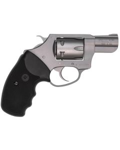 Charter Arms 72324 PathfinderSmall 22 WMR, 8 Shot 2" Stainless Steel Barrel&amp; Cylinder, Anodized Aluminum Frame w/Black Finger Grooved Rubber Grip, Exposed Hammer