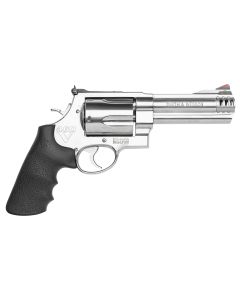 Smith &amp; Wesson 163465 Model 460 XVR 460 S&amp;W Mag 5" Stainless Steel Barrel &amp; 5rd Cylinder, SatinStainless Steel X-Frame, Includes Two Rear Sights &amp; Two Muzzle Brakes