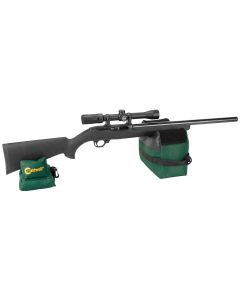 Caldwell 248885 DeadShot Shooter's Bag Empty Dark Green 600D Polyester Front and Rear Bag 8 lbs
