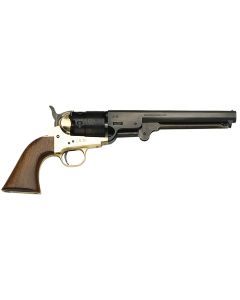 Traditions FR18511 1851 Navy Break Open 44 Cal #11 Percussion 7.50" 6 Shot Brass Frame Blued Barrel &amp; Cylinder Walnut Grip