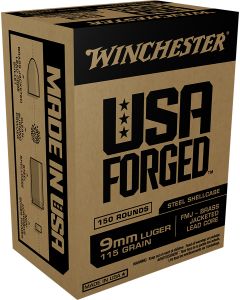 Winchester Ammo WIN9S USA Forged 9mmLuger 115gr Full Metal Jacket 150 Per Box/5 Case