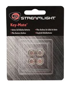 Streamlight 72030 Key-MateSilver 1.5 Volts Alkaline 150 mAh Fits Key Chain Light/MicroStream/MacroStream(4) Single Pack
