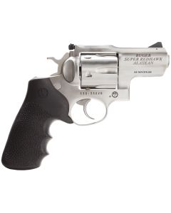 Ruger 5303 Super Redhawk Alaskan 44 Rem Mag2.50" Barrel 6rd Cylinder, Satin Stainless Steel, Hogue Tamer Monogrip, Transfer Bar Safety