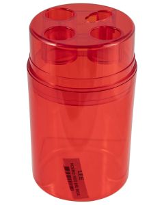 Lee Precision 90535 Die Box Red Multi-Caliber Plastic Capacity 3 Dies