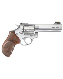 Ruger 5782 SP101 Match Champion 357 Mag4.20" Barrel 5rd Triple-Locking Cylinder, Gloss Stainless Steel, Altamont Stippled/Checkered Hardwood Grip, Transfer Bar Safety