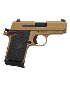 Sig Sauer 9389ESCPNAMBI P938 Micro-Compact Emperor Scorpion 9mm Luger 3.50" 6+1 &amp; 7+1 Flat Dark Earth PVD Flat Dark Earth Stainless Steel Black Hogue G10 Piranha Grip