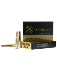 Weatherby B460450TSX Select Plus460WthbyMag 450gr Barnes TSX Lead Free 20 Per Box/10 Case