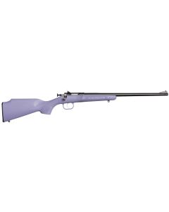 Crickett KSA2306 Youth22 LR 1rd 16.12" Blued Barrel &amp; Receiver, Fixed Front/Adjustable Rear Peep Sights, Purple Synthetic Stock w/11.5" LOP, Rebounding Firing Pin Safety