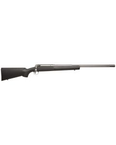 Savage Arms 18145 12 LRPV 223 Rem Caliber with 1rd Capacity, 26" 1:7" Twist Barrel, Matte Stainless Metal Finish &amp; Matte Black Fixed HS Precision with V-Block Stock Right Hand (Full Size)